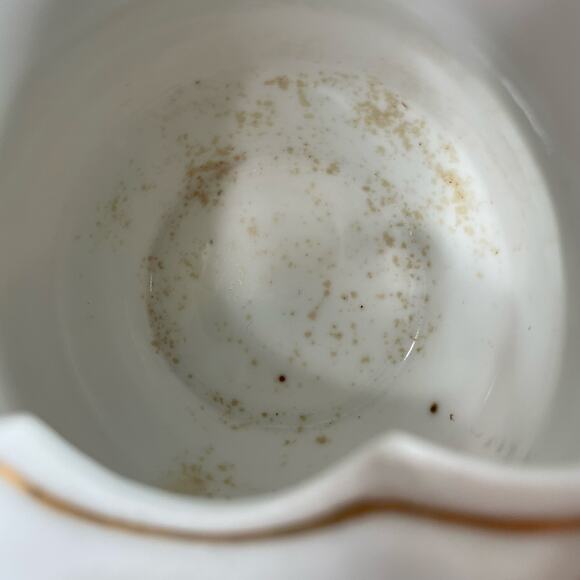 Vintage Mustache Cup and Saucer "A Present" Porcelain Made in Germany - Picture 10 of 11